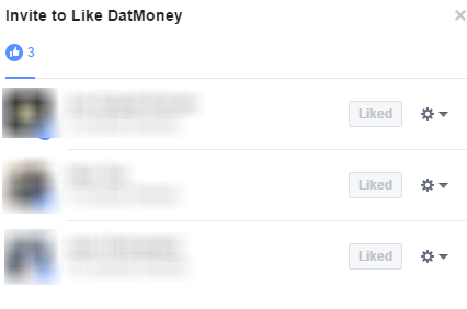 Invite Facebook Post Likes